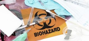a photo of bio-hazardous waste items
